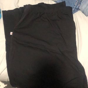 Black scrub pants